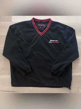 Snap On Tools V-neck Pullover Windbreaker Jacket *READ